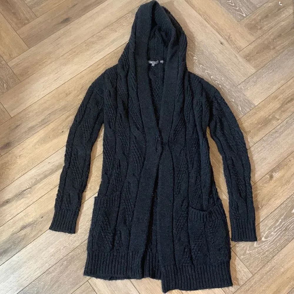 Vince Hooded Knit Cardigan